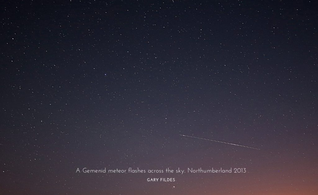 meteor sightings northumberland
